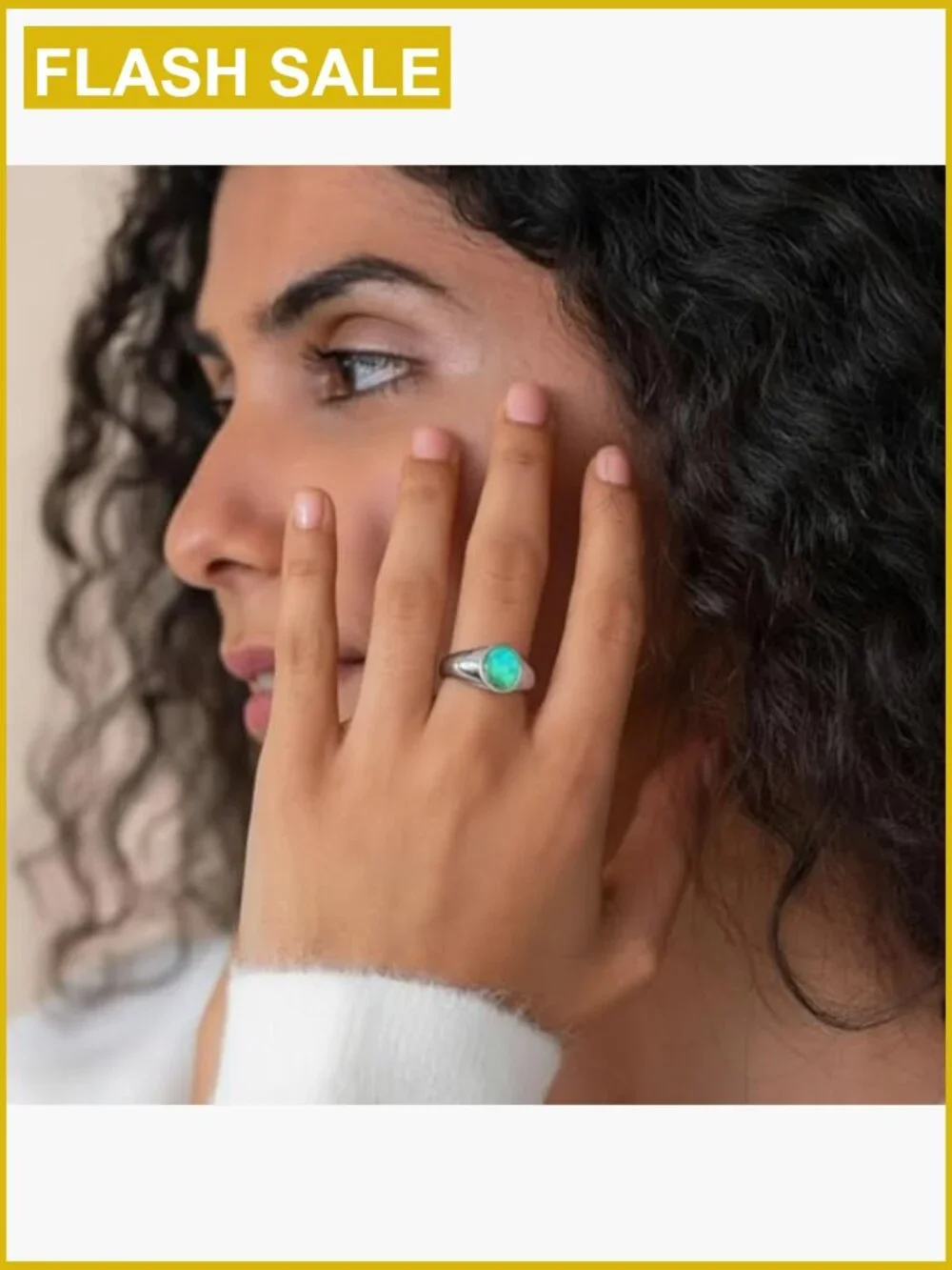 Mood Ring Stackable Color Changing Ring Gold Plated Stainless Steel Dainty